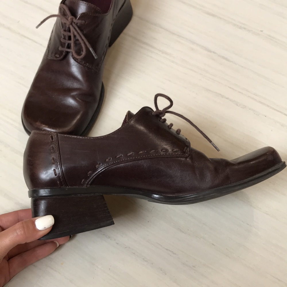 Ea Flexo brown leather shoe Size 7 - Picture 4 of 9